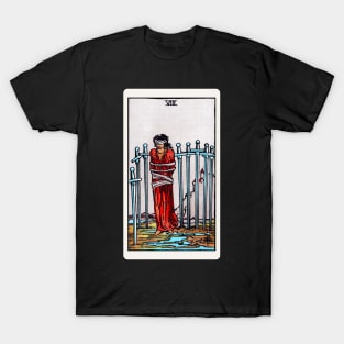 Card #57 - Eight Of Swords - Rider Waite Smith Tarot T-Shirt